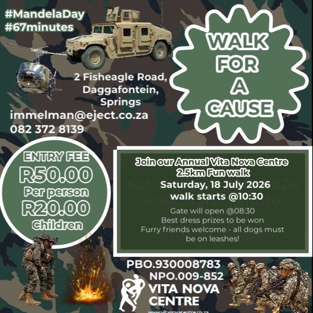 Walk for a cause 18 July 2026