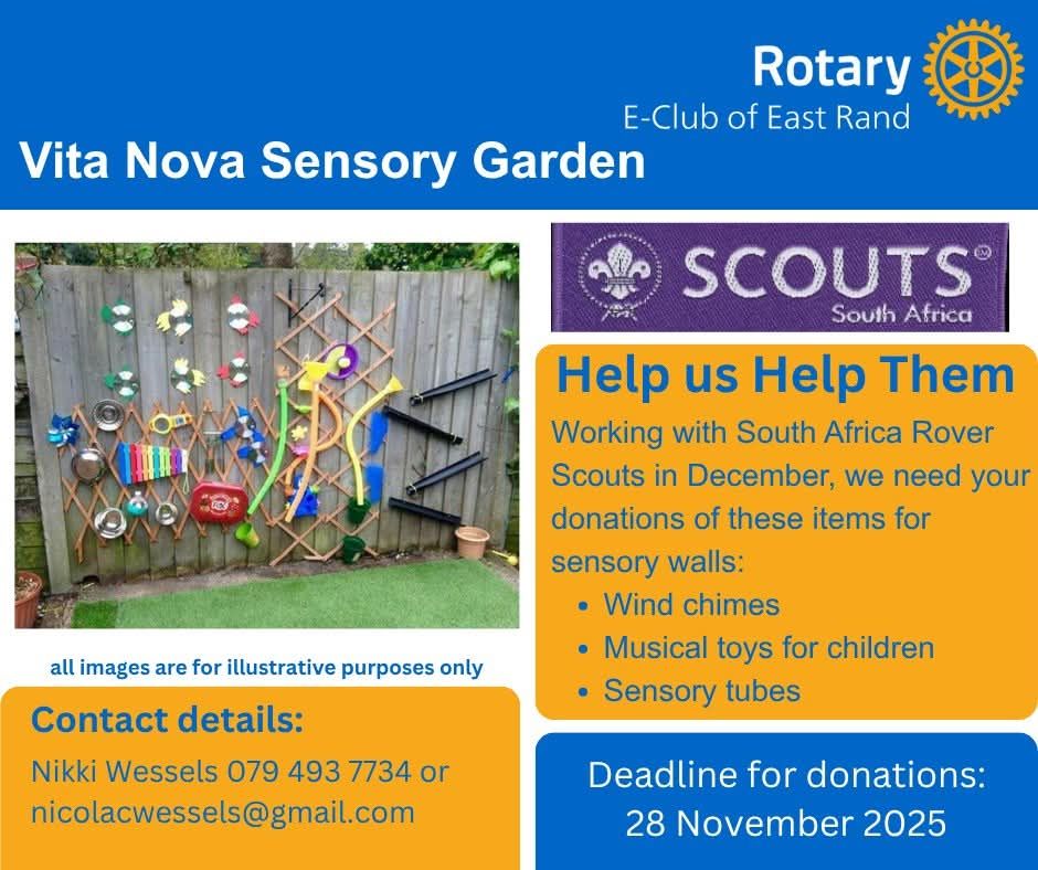 Vita Nova Sensory Garden Donation Pledge