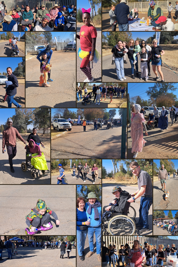 Photo collage of annual fun walk 2024