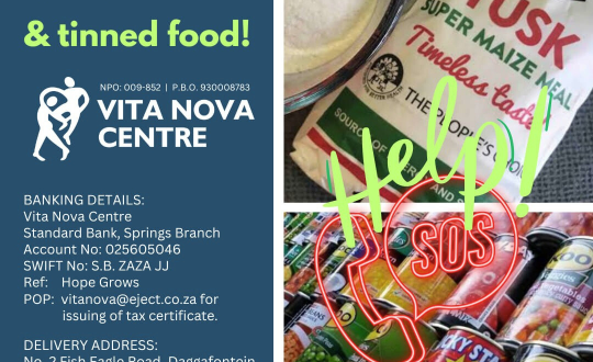 Appeal for Maize Meal & tinned food