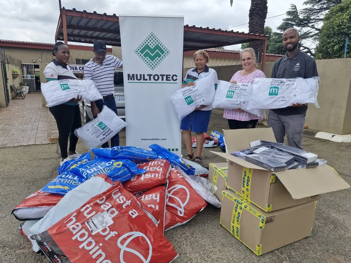 Marina from Vita Nova with donations from Multotec