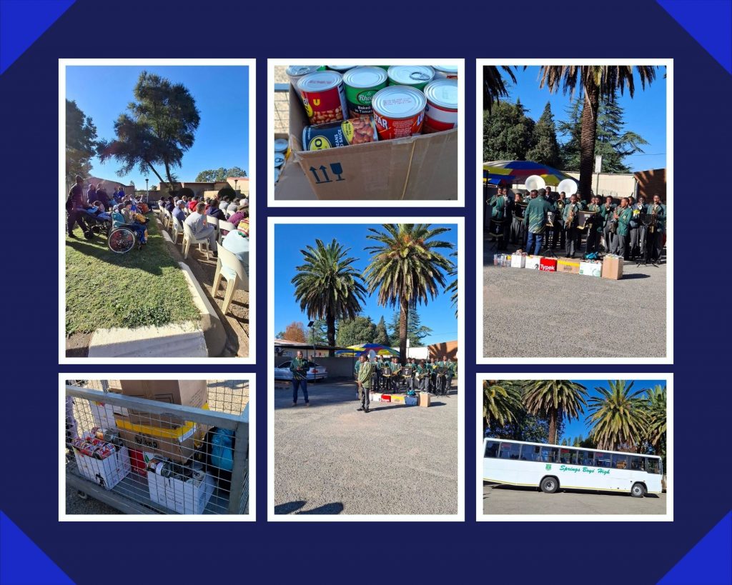 Photos of May donation from Springs Boys High