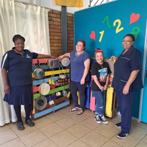 Photo of the gym and stimulation staff